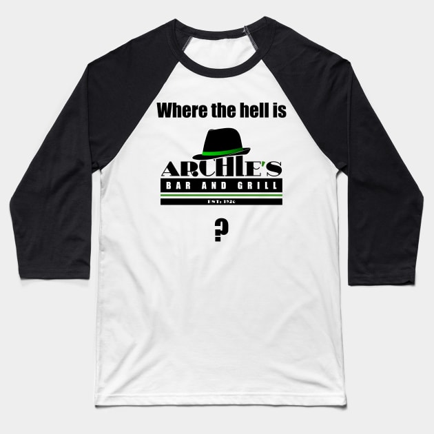 Archie's Shirt Design Baseball T-Shirt by Teeznutz